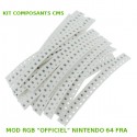 Kit composants CMS MOD RGB OFFICIEL N64 FRA